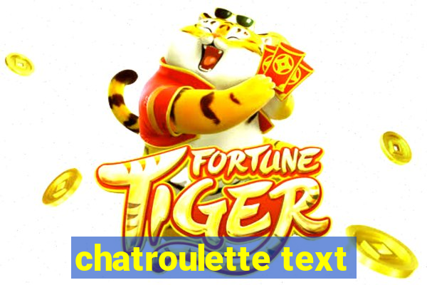 chatroulette text